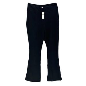 ANTHROPOLOGIE Pants Daily Practice Flare Stretch Ankle Zips